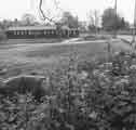 View: s44495 Culvert at Pack Horse Lane, High Green showing scout hut for 105th High Green Scout Group