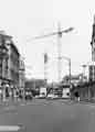 View: s44535 Pinstone Street - overhead cranes in background working on the construction of Orchard Square shopping centre