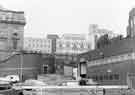 View: s44562 Junction of (foreground) Pond Street and (centre) Bakers Hill showing (right) rear of Barclays Bank and (centre) buildings in Fitzalan Square