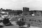 View: s44586 (top) Devonshire Street, (right) Devonshire Green, (centre left) Fitzwilliam Street car park and (bottom) Fitzwilliam Street