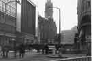 View: s44623 Junction of (foreground) High Street and Fargate showing (left) Marks and Spencer