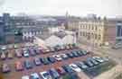 View: s44647 View from Cole Brothers of the Cambridge Street car park showing (centre) Anila's Indian restaurant and (right) Cambridge House, former Transport Department Offices (originally Sheffield Waterworks Offices), Division Street