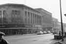 View: s44667 Shops on The Moor showing (l.to r.) Nos.31-35 Just Pants Plus, fashion shop, Nos.37-41 Hardy and Co.Ltd, furniture shop and Nos.43-51 British Home Stores, department store