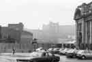 View: s44678 Fitzalan Square showing (right) the General Post Office, Baker's Hill and (centre) Hyde Park Flats