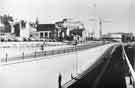 View: s44727 Arundel Gate underpass showing (centre) Town Hall extension (Egg Box (Eggbox)) and (right) Register Office (Wedding Cake)