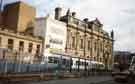 View: s45249 Supertram track laying at the Fitzalan Square / Ponds Forge stop, Commercial Street showing (right) Canada House (the old Gas Company offices)