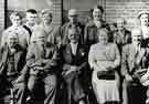 View: s45576 Presentation of Long Service Awards by (front centre) Mr D. G. Flather, W. T. Flather Ltd., Bright Steels, Sheffield Road, Tinsley