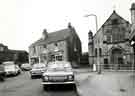 View: s45702 Nos. 2 - 4 Chapel Street, Woodhouse showing (right) St. Pauls Methodist Church (latterly Tythe Barn Community Centre) showing (left) No. 2 M. Kendall, bootmaker