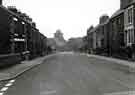 View: s45768 Cadman Street, Mosborough looking towards junction with High Street and (centre) St. Mark's C. of E. Church