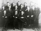 View: s45823 1920 Club, Town Clerks Department showing Edward Diver (back row with spectacles)