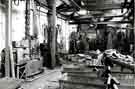View: s45933 Disused hammer shop prior to liquidation, J. H. Dickinson Ltd., cutlery manufacturers, Lowfield Cutlery Forge, Guernsey Road