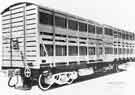 Nigerian Railways, double deck bogie pig wagon built by Cravens Ltd., Acres Hill Lane, Darnall 