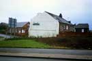 View: t06581 Sportsman public house with Darnall Baptist Church behind Darnall Road / Eleanor Street