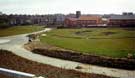 View: t06583 Darnall Community Park under construction, looking towards Kashmir Gardens and Darnall Road (the tower of Darnall Road Fire Station can be seen)