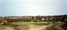 View: t06585 Darnall Community Park under construction, houses on the left are Uttley Drive, on the right is Darnall Drive area