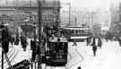 View: t06630 Trams in Fitzalan Square (Flat Street) (routes A. B. D. and W.), c. 1902