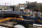 View: t06729 Sheffield Transport Interchange, Pond Street under construction, 1990