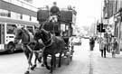 View: t06856 City Clopper, horse drawn bus on Pinstone Street