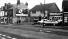 View: t06892 Shops on Chesterfield Road showing Don Valley Motors, car dealers (right) and Chesterfield Road Police Station (centre)