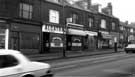 View: t06894 Shops on Chesterfield Road showing (r.to l.) Rother Plant Hire Ltd; Chesterfield Road Post Office; Toools, new and second hand tools and Alcatraz Restaurant