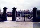 View: t06960 Entrance gates to Tinsley Recreation Ground from Harrowden Road 