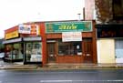 View: t07210 No. 621 Attercliffe Sale and Exchange, Secondhand Shop, Nos. 623, derelict Ali's Tandoori Takeaway