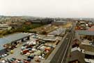 View: t07280 View of Savile Street, Attercliffe showing (top centre) Sheffield Forgemasters