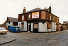 View: t07323 Derelict Lord Nelson public house, No.184 Greystock Street and junction with (right) Norroy Street (No.23)