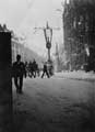 Street decorated for the royal visit of King Edward VII and Queen Alexandra