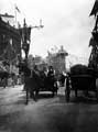 Street decorated for the royal visit of King Edward VII and Queen Alexandra