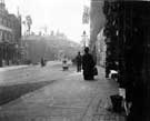 Street decorated for royal visit of King Edward VII and Queen Alexandra