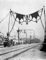 View: t07523 Royal visit of King Edward VII and Queen Alexandra. Decorations along Savile Street