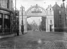 View: t07778 Visit of Edward VII and Queen Alexandra, 12th July 1905. Lady's Bridge looking along the Wicker