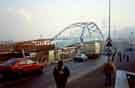 View: t07846 Construction of Park Square Bridge, Commercial Street looking towards Park Hill flats