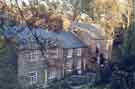 View: t07924 Cottages at Wire Mill Dam, the former location of Whiteley Wood Rolling Mill, Whiteley Woods