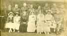 View: t08515 Hospital group in India showing Driver Thomas Sidney Hanson, Royal Engineers (5th from left, top row)