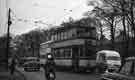 View: t08572 Tram No.210 at Meadowhead showing (right) Taggy's ice cream van