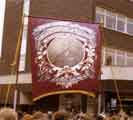 View: t09044 Possible National Union of Mineworkers march with miners from Houghton Main Colliery, near Barnsley