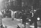 View: t09174 Navy personnel viewing gun barrels at possibly English Steel Corporation