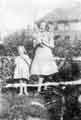 View: t09428 Dorothy and Sylvia Green possibly in the garden of No.38 Windy House Lane