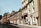 View: t09439 Bank Street showing (centre) Nos.18-20, Portfield Garrard and Co., estate agents (originally the offices for the Sheffield Independent)