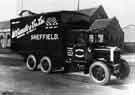 View: t09505 Shefflex removals lorry belonging to W. Caudle and Co. Ltd., removal contractors, Queen's Road 