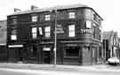 View: t09629 Royal Lancers public house, Nos. 66 - 68 Penistone Road showing (right) Dixon Street 