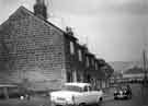 View: t09666 View looking northeast along Laird Road, showing cottages at the junction with Worrall Road, Wadlsey Lane and Dykes Hall Road