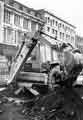 View: t09694 Road works outside The Arcade, Sheffield and Ecclesall Co-operative Society Ltd. store, Nos. 21-41 Eccesall Road