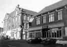 View: t09768 Carver Lane showing (l.to r.) Rat and Parrot public house, and Edwards public house