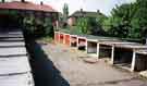 View: t09870 Garages, behind Nos. 9-11 Monteney Road, Ecclesfield prior to demolition