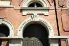 View: t09920 Stone carved entrance to Lopham Street Methodist Church, previously Brunswick United Free Methodist Church