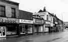 View: t10347 Shops on London Road, Heeley showing (l.to r.) A. L. F. Croft, J. B. Office Supplies and Sudbury Music