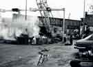 View: t10947 Dismantling of Heeley Railway Bridge, London Road, c.1982